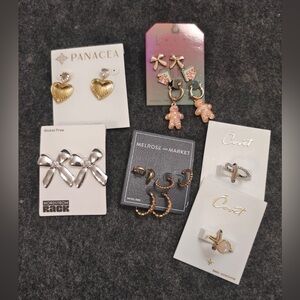 NWT New Nordstrom Jewelery Bundle earrings & Rings size 6